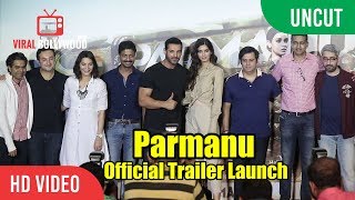 UNCUT  PARMANU The Story Of Pokhran Official Trailer Launch  John Abraham Diana Penty Abhishek [upl. by Colier814]