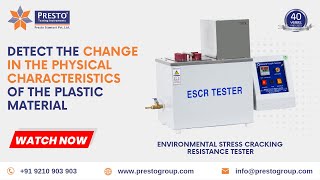 Environmental Stress Cracking Resistance Tester  एन्वाइरन्मेंटल स्ट्रेस क्रॅकिंग रेज़िस्टेन्स टेसटर [upl. by Nnylrahc]