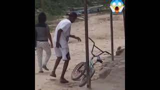 Stealing bicycle prank LOL 😂😂 [upl. by Repip]