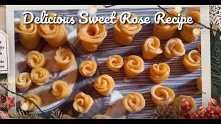 Sweet Rose Recipe  Diwali Recipes  Diwali Special [upl. by Anaeirb]