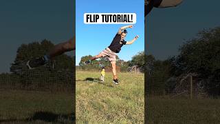 HOW TO “FRISBEE” FLIP IN 3 STEPS 🤯 [upl. by Hannej408]