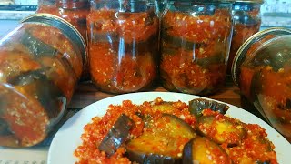 Баклажаны на зиму с болгарским перцем и чесноком нереально вкусный рецепт [upl. by Lenahtan189]