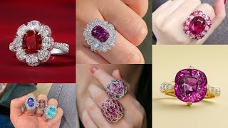 Top 10 gemstone rings design collection ideas [upl. by Malina]