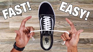 How To Tie Shoe Lace In 1 SECOND Easy Tutorial [upl. by Ingar]