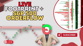 📸 Live SampP 500 US Session Using Footprint Sierra charts to Analyze ES Order Flow [upl. by Ayotna]