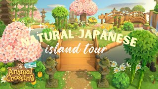 Natural Japanese Island Tour  Animal Crossing New Horizons [upl. by Airotna]