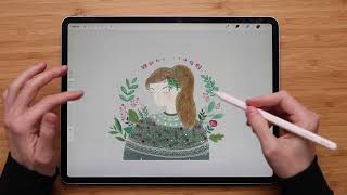 How To Make Transparent Background In Procreate  Procreate Tutorial [upl. by Reichel]