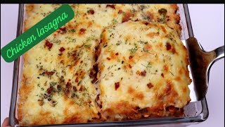 Chicken lasagna😋lasantamisa lasagna italiancuisine chickenrecipes food [upl. by Pardner930]