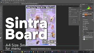 A4 size sintra Board Menu Board Standee Guide [upl. by Ahsinut]