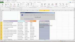 excel041  Lista unikatowych wartości  usuwanie duplikatów [upl. by Ednihek]