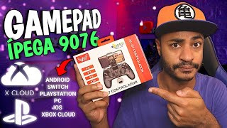 Unboxing GAMEPAD Ipega 9076 para Android IOS PC TV PS3 PS4 Switch e Xbox [upl. by Eelannej962]