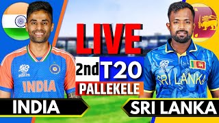 India vs Sri Lanka 2nd T20  Live Cricket Match Today  IND vs SL Live Match Today  SL Batting [upl. by Benson]