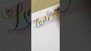 calligraphy art youtubeshorts lettering love shortvideo artist shorts viral youtube [upl. by Robbyn]