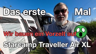 Das erste Mal Wir bauen ein Vorzelt auf Traveller Air Klimatex XL von Doréma 😀  Video  28 [upl. by Campbell]