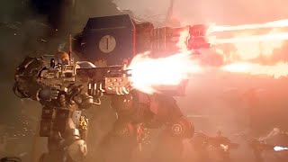 Warhammer 40K Dreadnought Battle Scene Cinematic 4K [upl. by Him470]