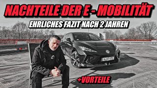 NACHTEILE von Elektroautos in 2023 Ehrliches Fazit nach 2 Jahren auch mit Vorteilen emobility [upl. by Aihsot203]