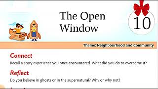 the open window by saki in hindi class 8 new image english reader icse [upl. by Emiatej]