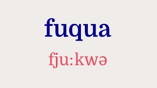 How to Pronounce Fuqua [upl. by Oskar]