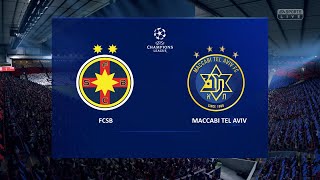 FCSB – Maccabi Tel Aviv  UEFA Champions League 20242025  eFootball [upl. by Norrab]