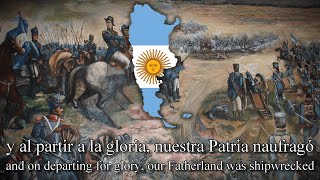 quotHimno a Belgranoquot Argentine Patriotic Song English  Spanish Lyrics [upl. by Mable427]