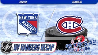 Rangers destroy Canadiens in 72 scoring frenzy to improve to 501 [upl. by Ichabod]