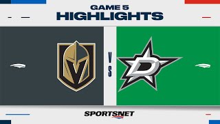 NHL Game 5 Highlights  Golden Knights vs Stars  May 1 2024 [upl. by Ransom]