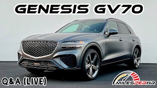 2022 Genesis GV70 35T Sport Prestige QampA Live [upl. by Nahguav]