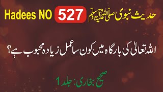 Sahih Bukhari Hadees No527  Sahih Bukhari Hadees in Urdu Hindi  Hadees Sharif  Hadees Nabvi SAW [upl. by Eibor]