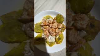 Plátanos 🍌 fritos con camarones 🍤 [upl. by Ethyl]