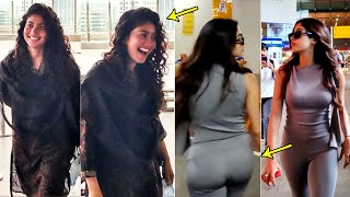 Sai Pallavi FUNNY Reaction After Seeing Janhvi Kapoor  Mumbai Airport  Devara  Filmylooks [upl. by Ennairek]