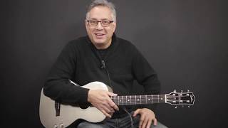 Godin Rialto JR Satina Gray HG QDiscrete Demo [upl. by Adnot563]