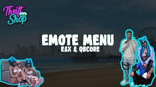 Emote Menu for FiveM  QBCore amp ESX  Standalone [upl. by Pelmas]