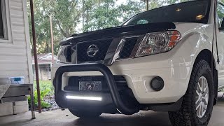 Nissan Frontier Rough Country Push Bar wled light [upl. by Elleraj]