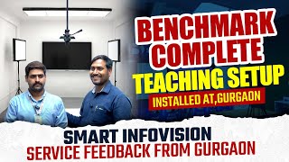 Benchmark Complete Teaching Setup Installed AtGurgaon  Smart Infovision Service Feedback 🔥 [upl. by Eerrehs]