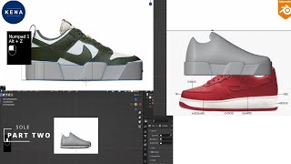 How to model a shoe from a reference image in Blender  Part Two [upl. by Booker289]