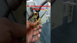 AC discharge🥶repairing kaise karen youtube shortsviral video electrical tamil electricalwork [upl. by Kiley]