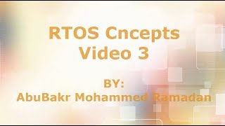 RTOS Concepts 3 [upl. by Shoshanna]