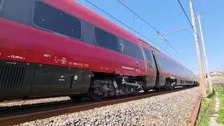 16 transiti ITALO treno alla stazione di Settebagni e Nomentana train trains spotter [upl. by Auhsuoj]