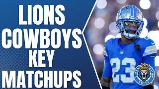 Detroit Lions at Dallas Cowboys Key Matchups [upl. by Storer]