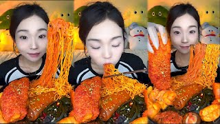 ASMR SpiceyCaos spicy hot pot after school mukbang [upl. by Micki]