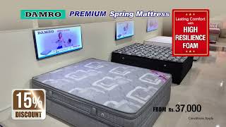 15 Discount for Damro Premium Spring Mattress [upl. by Atibat893]