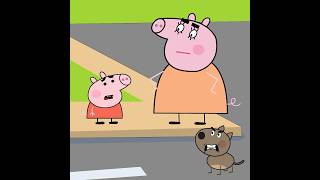 PEPPA QUIERE TOCAR AL PERRO RABIOSO 🐶😱 peppalatino [upl. by Kristian]