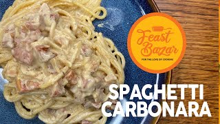 How to prepare spaghetti carbonara on wine in 10 minutes  subtitles [upl. by Sula655]