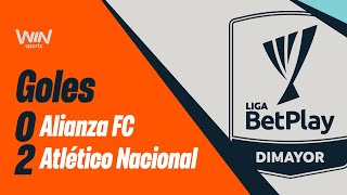 Alianza FC vs Nacional goles  Liga BetPlay Dimayor 2024 2  Fecha 1 [upl. by Nnaillek]