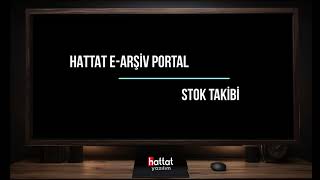 Hattat EArşiv Fatura  Stok Takibi [upl. by Aronas]