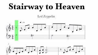 Led Zeppelin  Stairway to Heaven Sheet Music [upl. by Jecho]