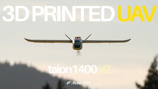 Flying a 3D Printed Fixed Wing Drone  Talon 1400 V2 [upl. by Hayyikaz]