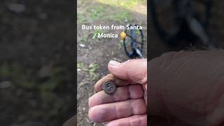 Metal detecting rare Token Santa Monica Ca metaldetecting foryou token santamonica coin [upl. by Nylecyoj124]