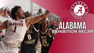 Takeaways From Alabamas Dominant Exhibition Win Over Wake Forest [upl. by Salim]