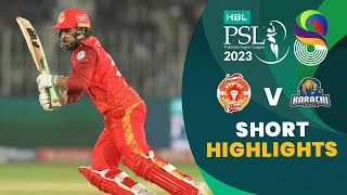 Short Highlights  Islamabad United vs Karachi Kings  Match 19  HBL PSL 8  MI2T [upl. by Sternlight]